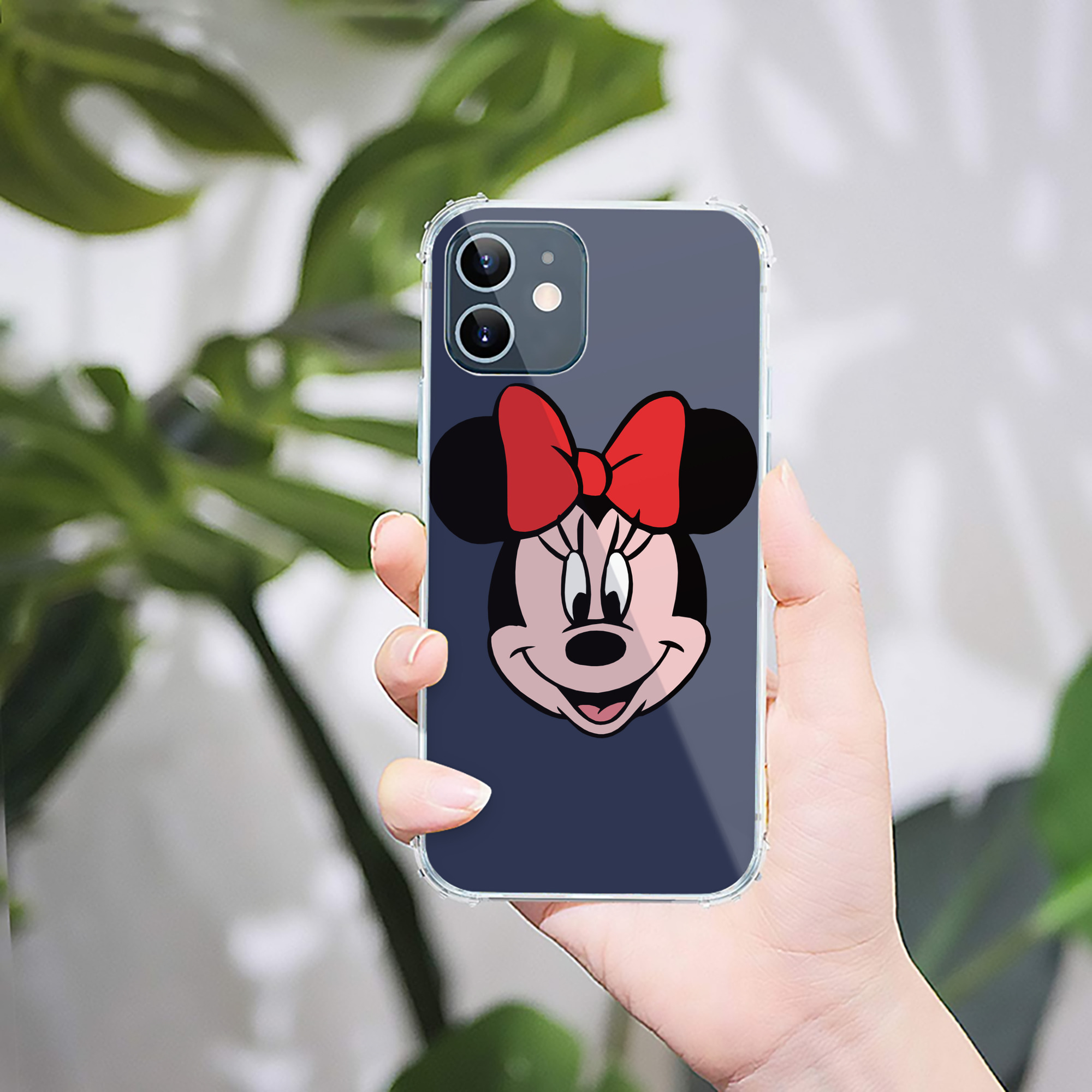 （画像用） ミッキーマウス Mickey Mouse 【iPhone 12シリーズ対応】透明スマホケース（クリアソフトケース）